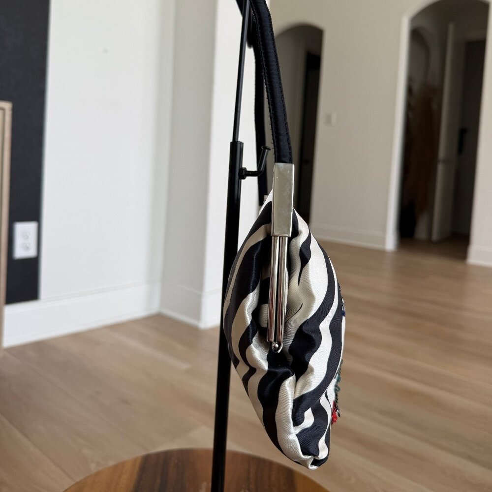 Dolce & Gabbana Zebra Shoulder Bag w/ Sequin Design - Picture 3 of 11